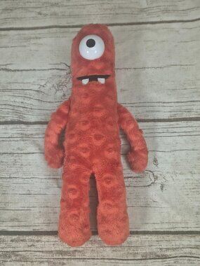 Yo Gabba Gabba Muno 2013 Plush Red Monster Stuffed Animal TY Retired 10"